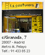 Tienda La Costurera en c/Granada 7, Madrid